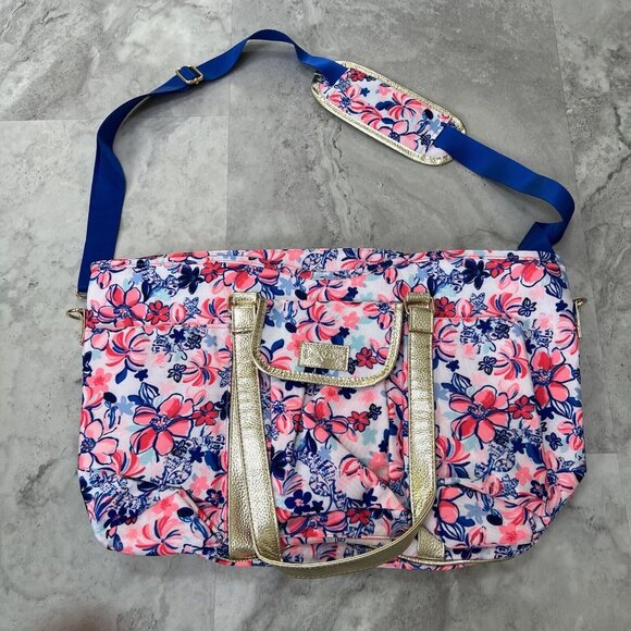 Lilly Pulitzer NWOT Insulated‎ Beach Tote Weekend Bag Party Like Lobstar - Picture 1 of 5